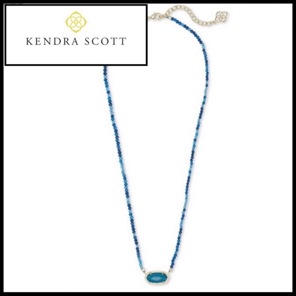 Kendra Scott Jewelry - Kendra Scott Elisa Beaded Pendant Necklace & Pouch Kendra Scott Jewelry - Kendra Scott Elisa Beaded Pendant Necklace & Pouch